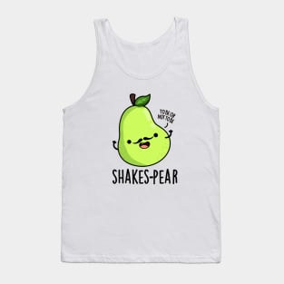 Shakes-pear Cute Pear Fruit Pun Tank Top